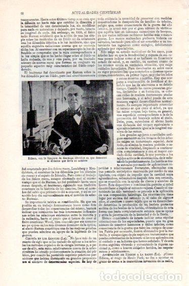 Cartoline: LAMINA V47311: Edison con la lampara de descarga electrica - Varios