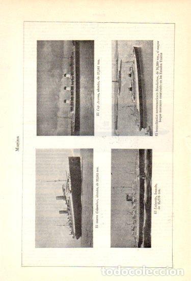 Cartes Postales: LAMINA V47981: Transatlanticos Columbus, Cap Arcona, Lafayette y Manhattan - Varios