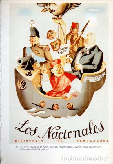 Postkarten: LAMINA V47736: Cartell Los Nacionales caricatura. Guerra Civil - Jaume Sobreques i Callico