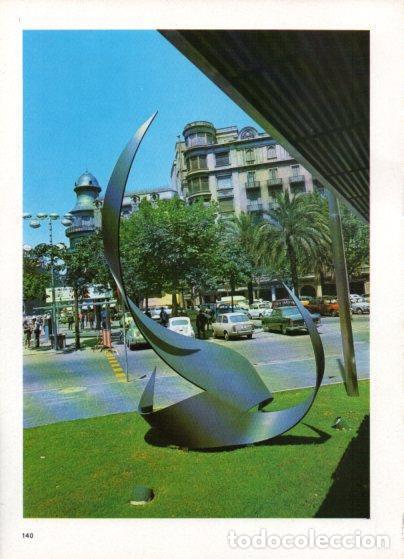 Postales: LAMINA V48903: Escultura met&agrave;l&middot;lica a Barcelona - NULL