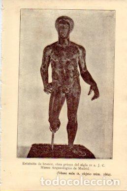 Cartoline: LAMINA V48761: Estatuilla griega siglo IV a J. C., Museo Arqueologico de Madrid - NULL