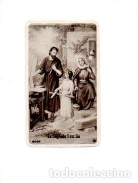 Postais: V48687: Estampa religiosa La Sagrada Familia n&ordm; 3026 de Casa Ba&ntilde;eres Barcelona - NULL