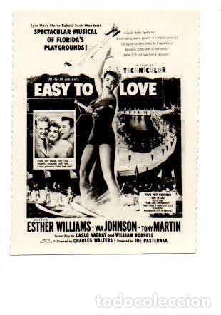 Postcards: V48579: Easy to Love con Esther Williams y Van Johnson cartel pelicula MGM - NULL