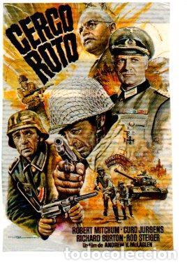 Postales: V48633: Cerco roto cartel pelicula con Robert Mitchum - NULL