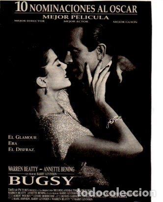 Postais: V48643: Bugsy con Warren Beatty recorte cartel pelicula - NULL