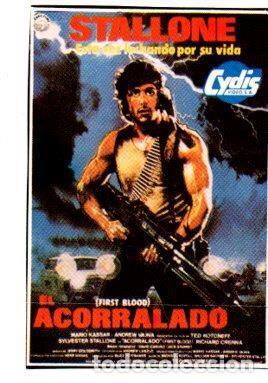 Postales: V48608: El Acorralado con Stallone cartel de la pelicula - NULL