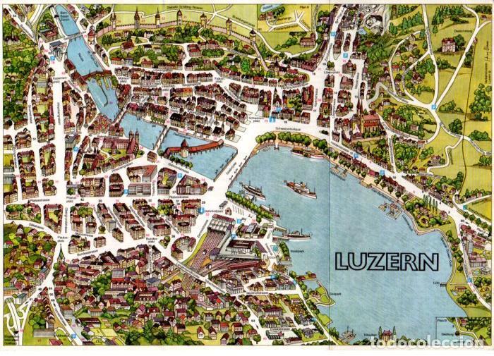Postales: V49150: Luzern mapa - NULL - Foto 1