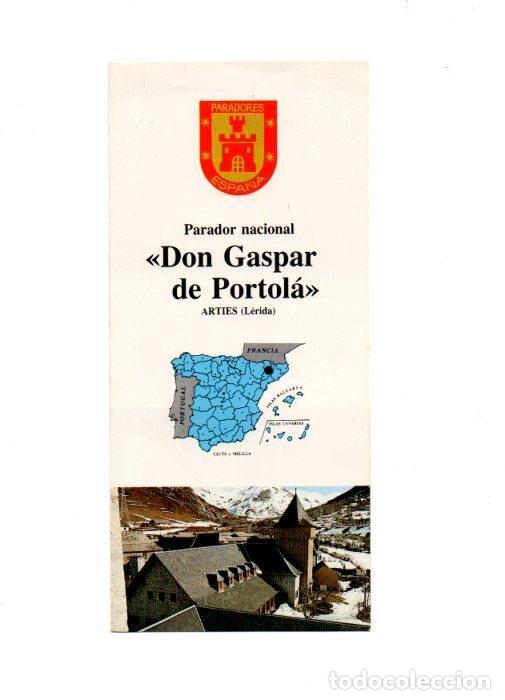 Cartoline: V49135: Parador Don Gaspar de Portola en Arties Lerida. Diptico publicitario - NULL