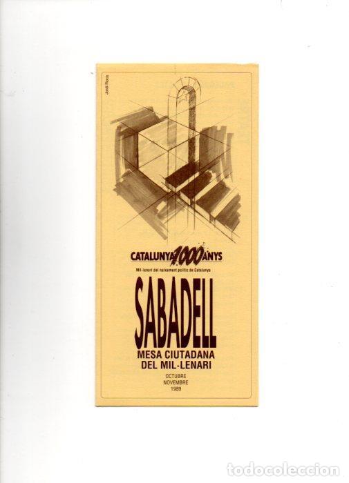 Postales: V49125: Sabadell mesa ciutadana del mil&middot;lenari. Catalunya 1000 anys. Oct -nov 1989 - NULL