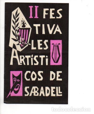 Postcards: V49050: Programa II Festivales Artisticos de Sabadell 1956 - NULL