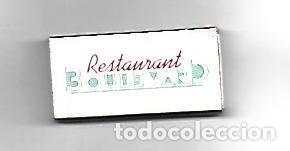Postales: CAJA DE CERILLAS 160: Restaurant Boulevard. Londres - NULL