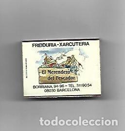 Postkarten: CAJA DE CERILLAS 172: Freiduria El Merendero del Pescador. Barcelona - NULL