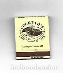 Cartes Postales: CAJA DE CERILLAS 126: Caf&eacute; Bar Ebano y Marfil. Barcelona - NULL
