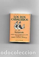 Postais: CAJA DE CERILLAS 147: Los Dos Caballeros. Castelldefels - NULL
