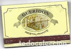 Postkarten: CAJA DE CERILLAS 14: Restaurante Gueridon. Barcelona - NULL