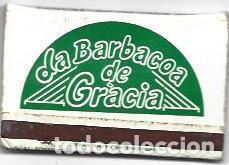 Postkarten: CAJA DE CERILLAS 3: La Barbacoa de Gracia. Barcelona - NULL