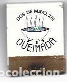 Cartes Postales: CAJA DE CERILLAS 19: Resturante Queimada. Barcelona - NULL