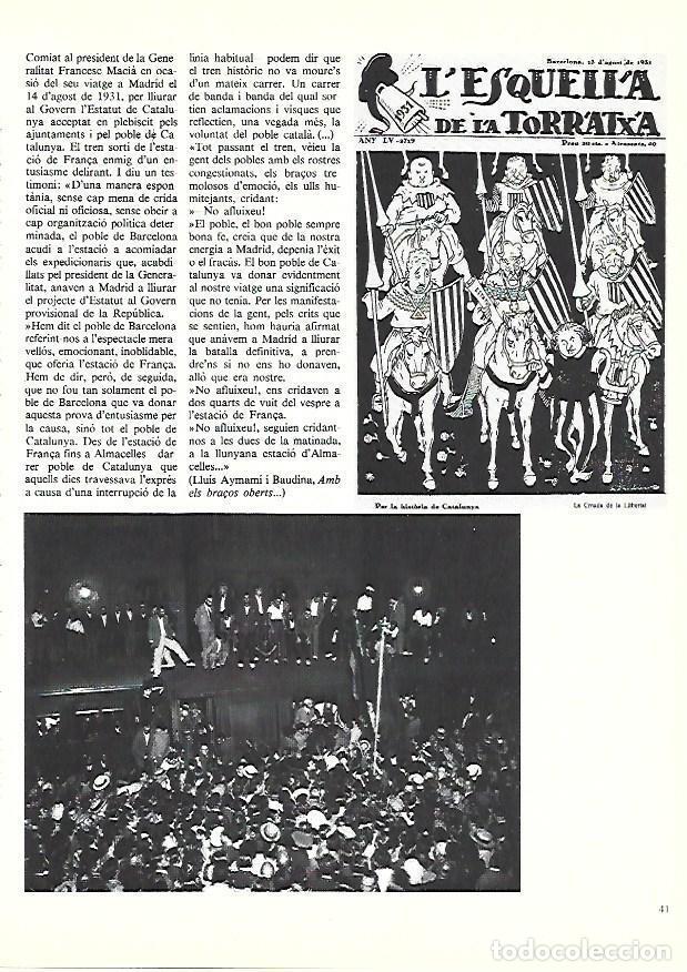 Postales: LAMINA 38863: Despedida a Macia hacia su viaje a Madrid en 1931 - Edmon Valles