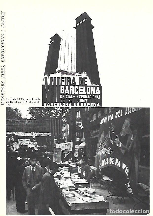 Cartoline: LAMINA 38887: Dia del Libro en Barcelona en 1934 - Edmon Valles