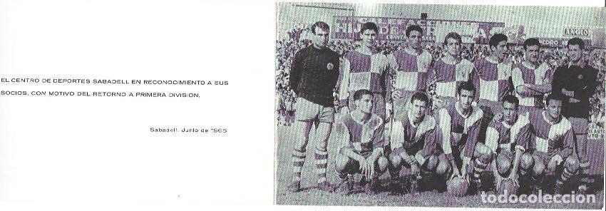Cartoline: VARIOS 6780: Equipo de futbol de Sabadell 1965 - NULL