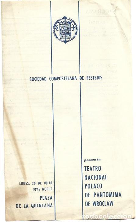 Postales: VARIOS 6745: Programa Teatro Nacional Polaco en Santiago de Compostela - VVAA