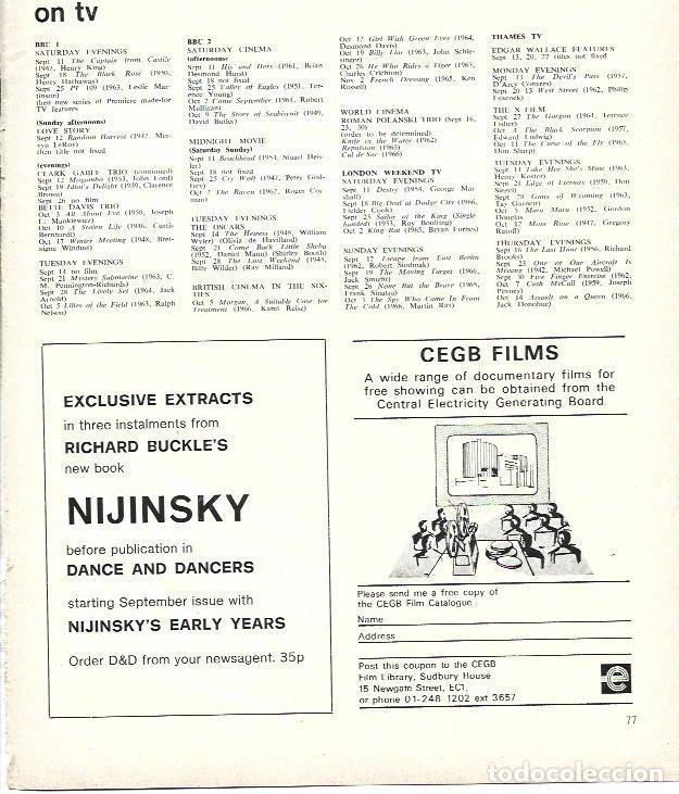 Cartoline: LAMINA 39503: Publicidad de Nijinsky y CEBG Films - VVAA