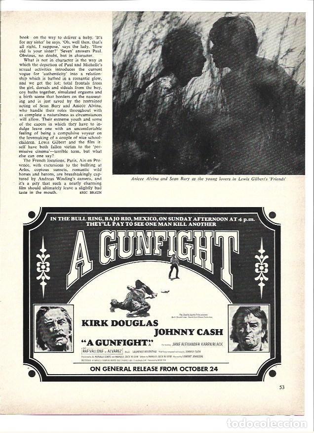 Postais: LAMINA 39653: Publiicidad de A Gunfight con Kirk Douglas - VVAA