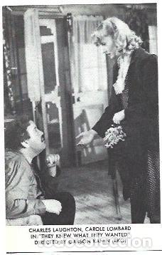 Postais: LAMINA 40085: Carole Lombard en They knew what they wanted - NULL