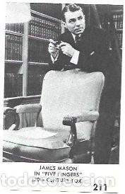 Postkarten: LAMINA 40000: James Mason en Five Fingers - NULL