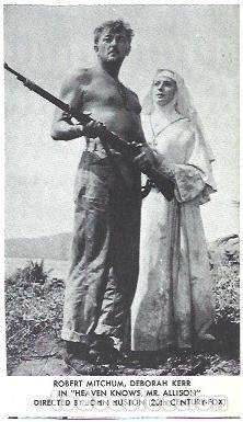 Postales: LAMINA 40098: Robert mitchum en Heaven knows Mr. Allison - NULL