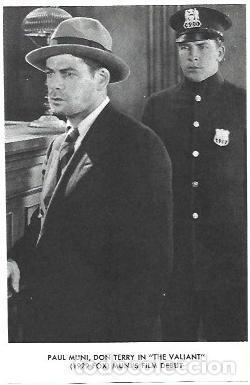 Cartes Postales: LAMINA 40270: Paul Muni en The Valiant - NULL