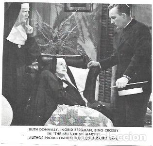 Postcards: LAMINA 40251: Ingrid Bergman en The bells of St Mary's - NULL