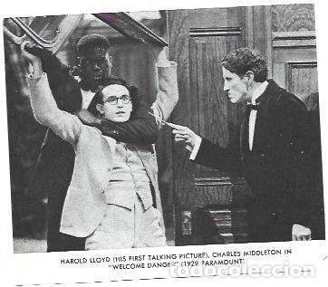 Postais: LAMINA 40273: Harold Lloyd en Welcome Danger con Charles Middleton - NULL