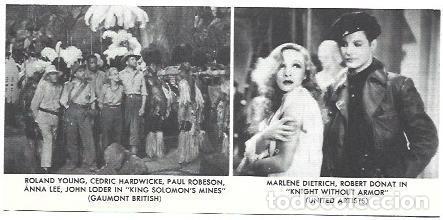 Cartes Postales: LAMINA 40130: Marlene Dietrich en Knight without Armor - NULL
