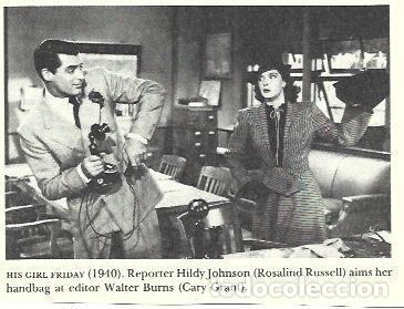 Postales: LAMINA 39717: Escena de His girl Friday con Cary Grant - NULL