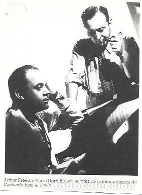 Postales: LAMINA 39719: Arthur Freed y Nacio Her, autores de Cantando bajo la lluvia - NULL