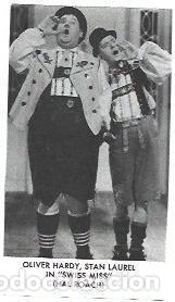 Postais: LAMINA 39964: Oliver Hardy y Stan Lauren en Swuiss Miss - NULL