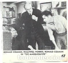 Postkarten: LAMINA 39957: Ronald Colman en The Masquerader - NULL