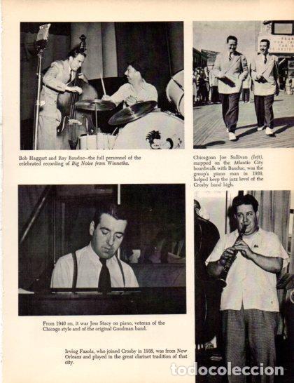 Postcards: LAMINA V50331: Jess Stacy, Irving Fazola and Bob Haggart with Ray Bauduc - Orrin Keepnews