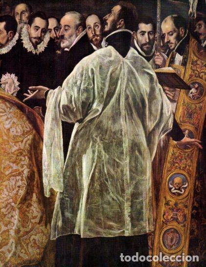 Postcards: LAMINA V50405: Entierro del Conde Orgaz, fragmento por El Greco - Harold E. Wethey