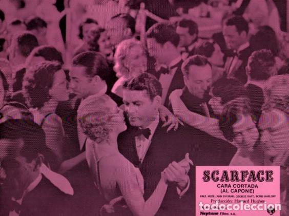 Postais: LAMINA V50418: Scarface cara cortada, Al Capone. Paul Muni, Ann Dvorak y George Raft. N&ordm; 8 - NULL
