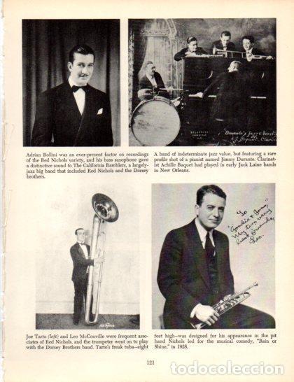 Postais: LAMINA V50376: Adrian Rollini, Jose Tarto and Leo McConville - Orrin Keepnews