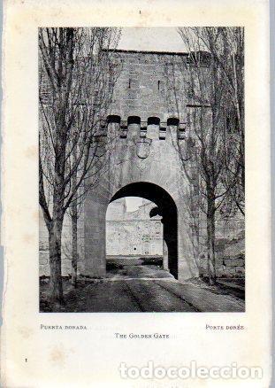 Postales: LAMINA V49582: Monasterio de Poblet. Puerta Dorada - Luis Domenech y Montaner
