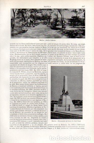 Postkarten: LAMINA V49948: Jardin botanico y monumento a Jose Rizal en Manila - Varios