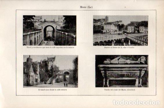 Postkarten: LAMINA V49979: Vistas de Le Mans - Varios