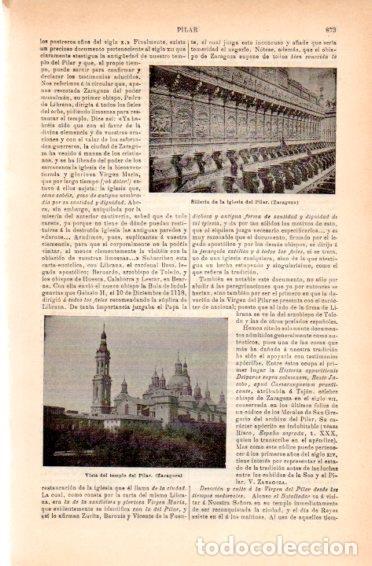 Cartoline: LAMINA V49760: Vista del templo del Pilar, Zaragoza - Varios