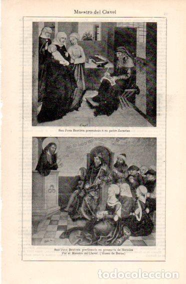 Postales: LAMINA V49830: San Juan Bautista por Maestro del Clavel - Varios