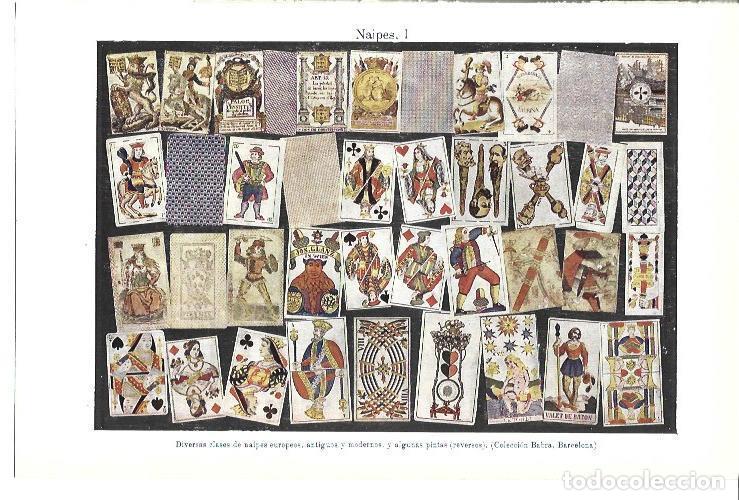 Postales: LAMINA ESPASA 40053: Naipes de la Colecci&oacute;n Babra de Barcelona - Varios