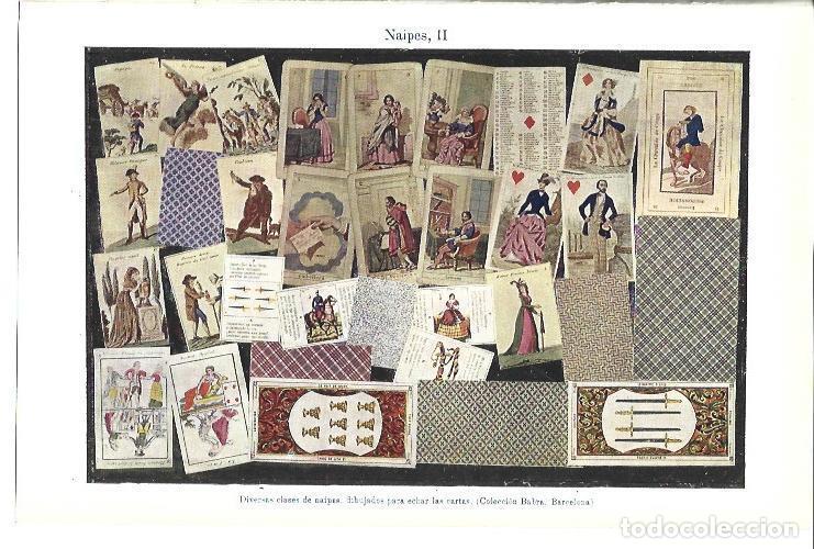 Postkarten: LAMINA ESPASA 40056: Naipes para augurio de la Colecci&oacute;n Babra de Barcelona - Varios