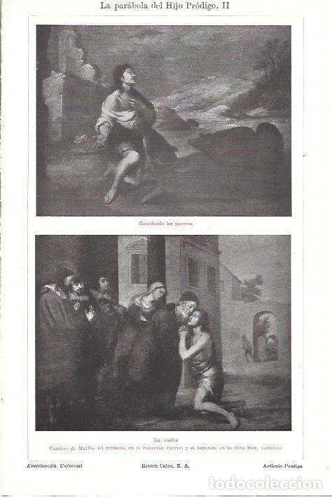 Cartoline: LAMINA ESPASA 39788: Guardando los puercos y La vuelta, por Murillo - Varios